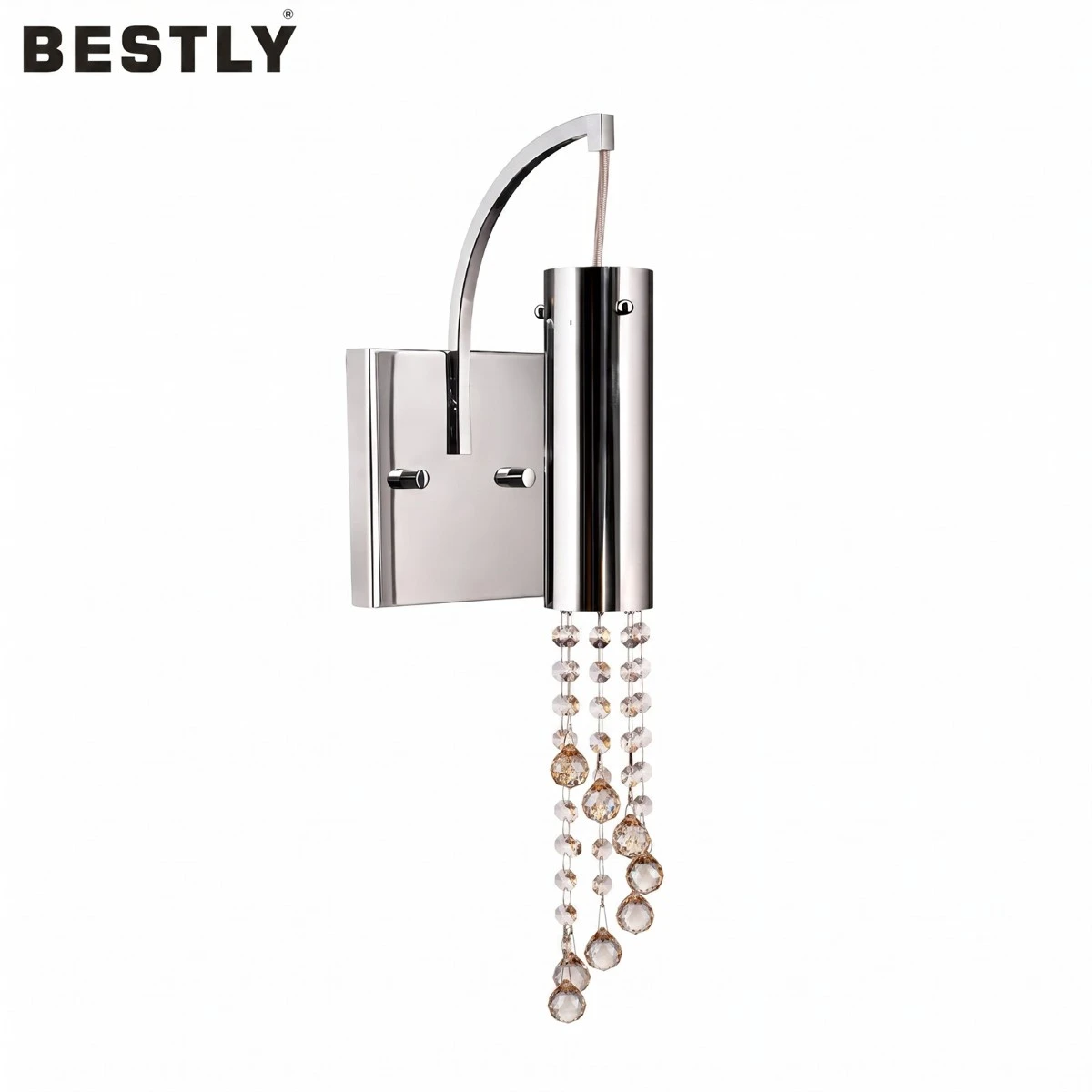 Modern Elegant Crystal Wall Sconce- Modern Elegant Crystal Wall Sconce-